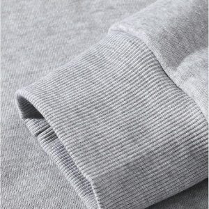 Men’s Quarter Zip Hoodies Zip Up Hoodie Long Sleeve Drop Shoulder Sweatshirt Casual Pullover - Image 2